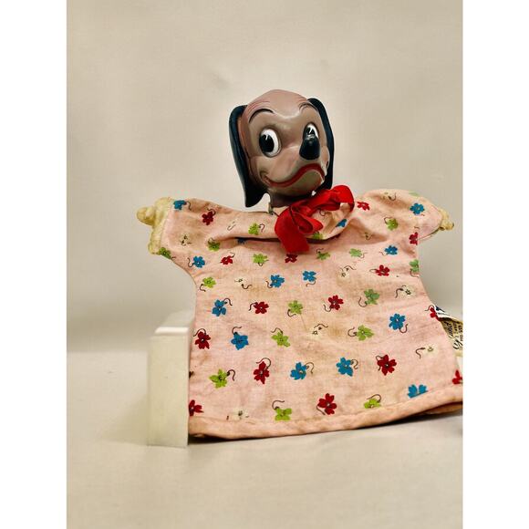 Vintage Disney Hand Puppets-Cinderella's Gus-The Ugly Dachshund Dachsie-Set of 2 - Picture 11 of 14